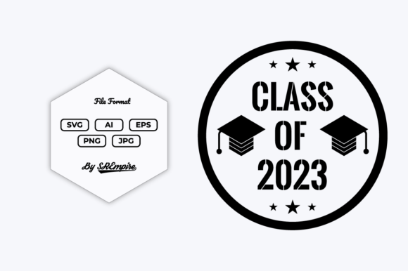 Class of 2023 Graduate SVG Design Review for Embroidery Projects