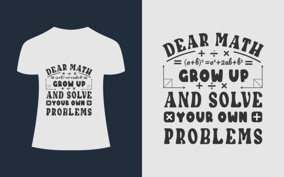 Dear Math Grow Math T-Shirt Design Review for Real Embroidery Projects