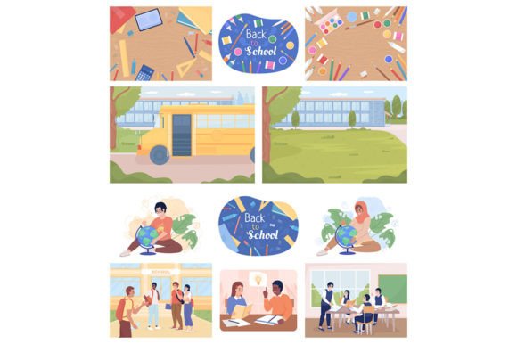 Education Characters SVG Illustrations for Branding and Marketing