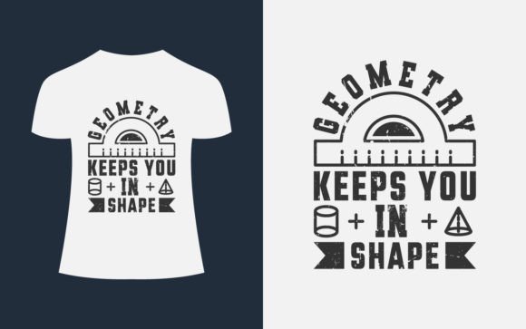 Geometry Keeps Math T-Shirt Design: A Versatile Graphic for Content Creators