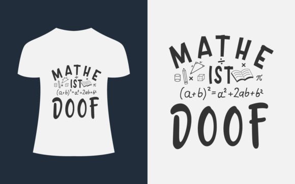 Math Ist Doof T-Shirt Design: A Graphic for Niche Merch and Creative Sellers
