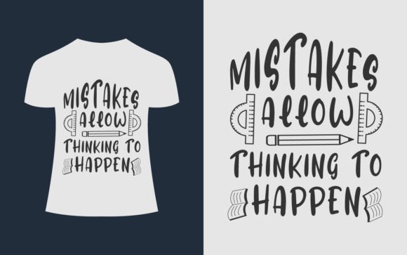 Mistakes Allow Math T-Shirt Design: A Versatile Graphic for Crafters