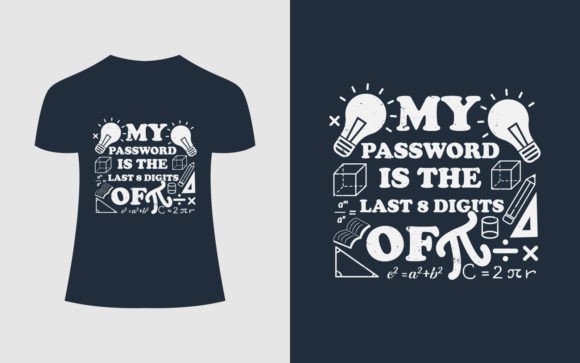 My Password Math T-Shirt Design – A Versatile Graphic for Crafters and Handmade Businesses