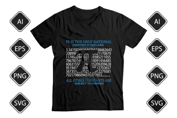 Pi Day Graphic T-Shirt: A Versatile Design Asset for Print Templates