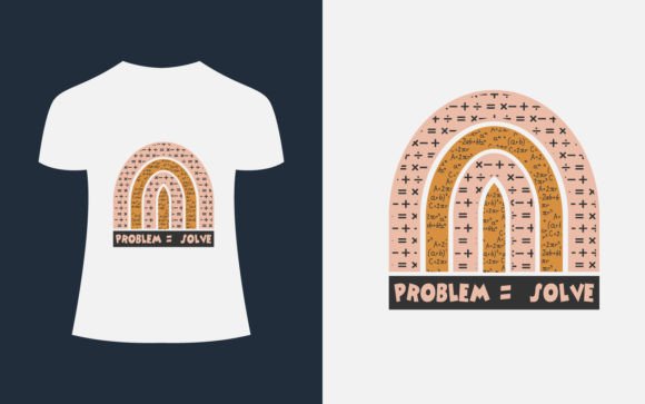 Problem Equal Solve Math T-Shirt Design: A Versatile Graphic for Crafters