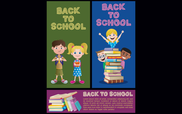 School Banner Set Part 2: A Practical Graphic Design Asset for Creative Sellers