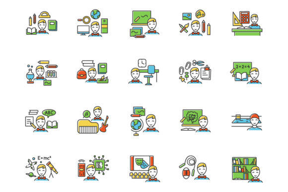 School Color: A Vibrant Graphic Design Asset for Educational Content Creators