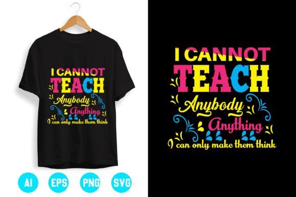 Teacher T-shirt Design 1: A Versatile Graphic for Handmade Creations